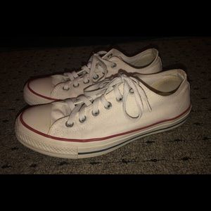 white low top converse